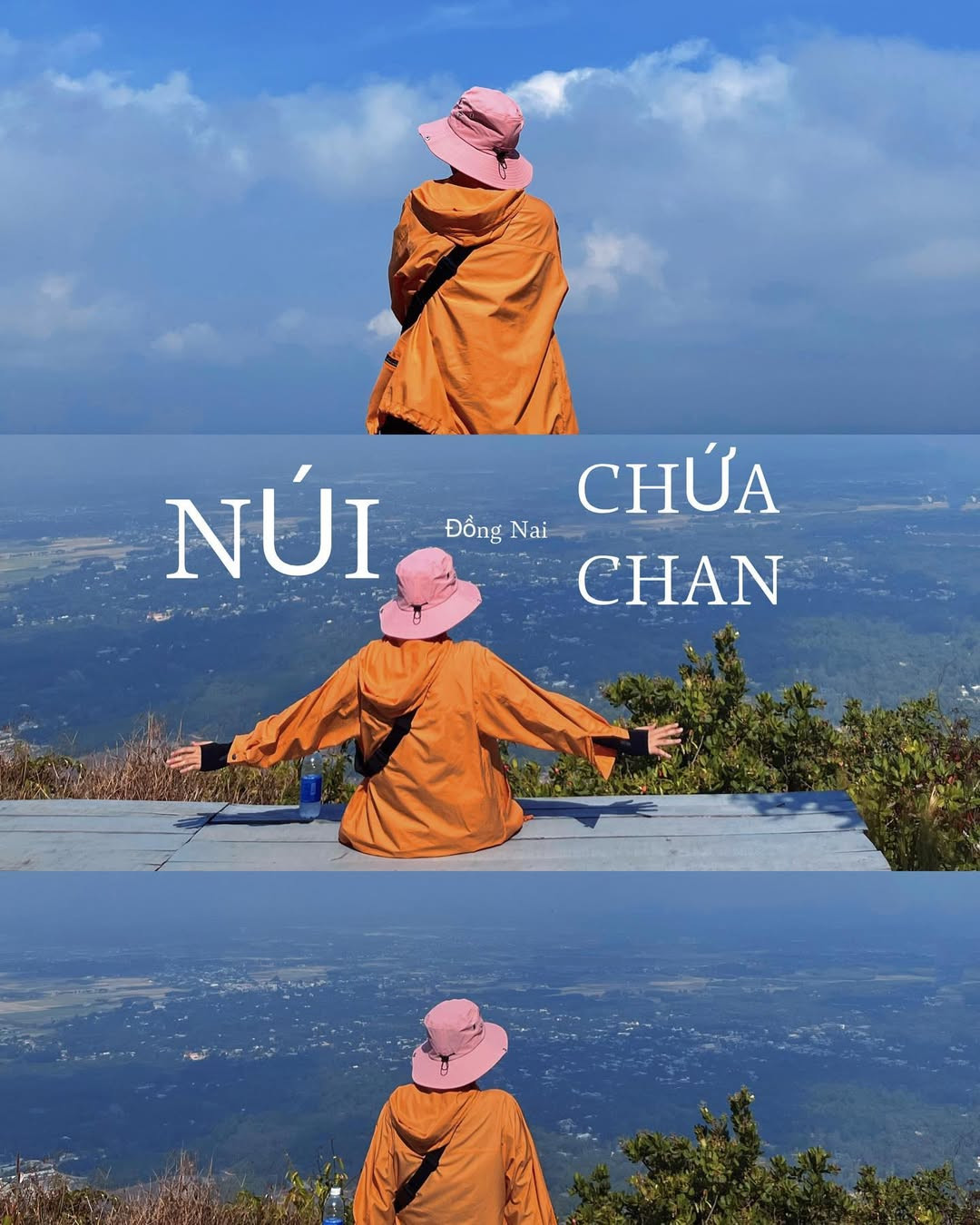 Đứng trên đỉnh núi, phóng tầm mắt ra xa, hội Gen Z sẽ có cơ hội chiêm ngưỡng toàn cảnh thiên nhiên Đồng Nai với những rừng cây xanh mướt và các áng mây bồng bềnh giữa lưng trời. Ảnh: @11th.au, @yating_sj, @punagl.