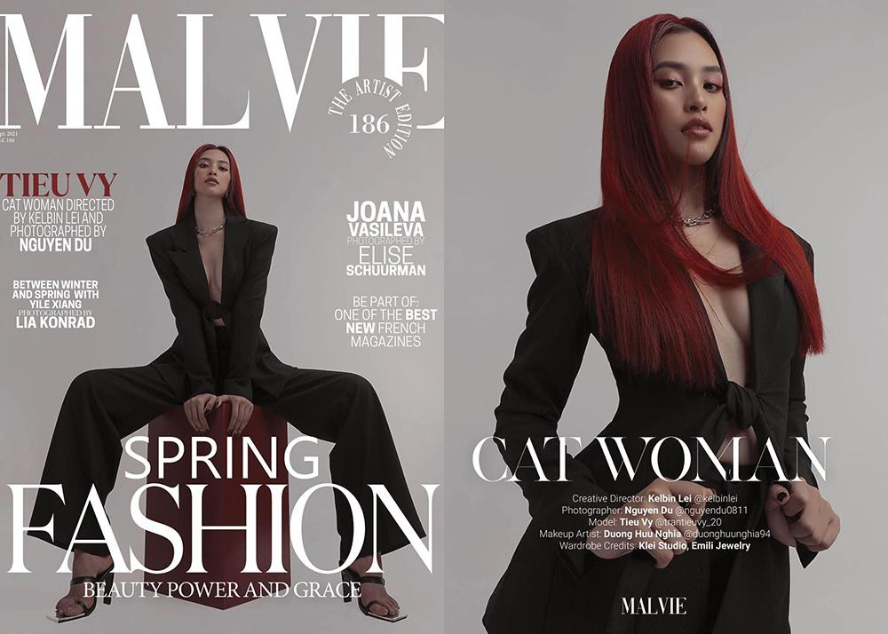 Nàng hậu sinh năm 2000 khoe nhan sắc ngày càng trưởng thành trong thời trang được thực hiện độc quyền cho tạp chí của Pháp - MALVIE số tháng 04/2021.