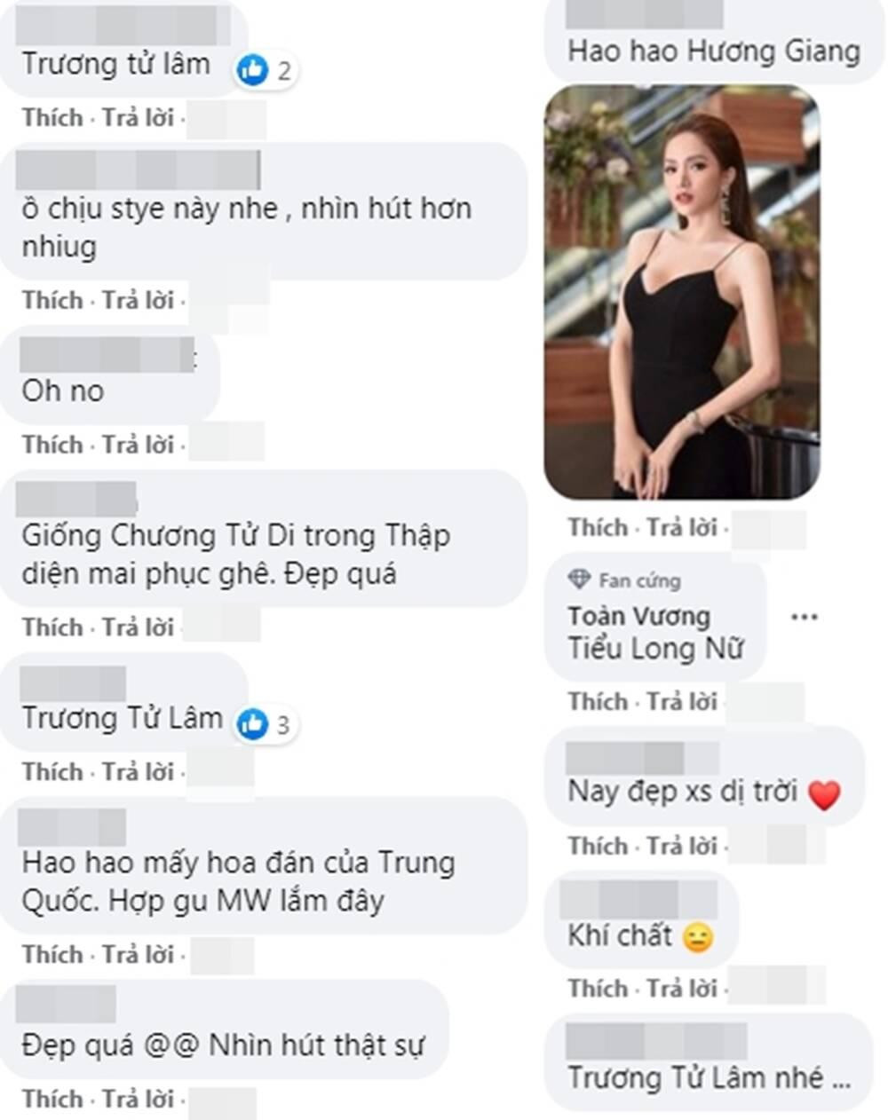 Các fans so sánh nhan sắc của Đỗ Thị Hà với Trương Tử Lâm, Chương Tử Di và các Hoa đán Trung Quốc. Các fans so sánh nhan sắc của Đỗ Thị Hà với Trương Tử Lâm, Chương Tử Di và các Hoa đán Trung Quốc.