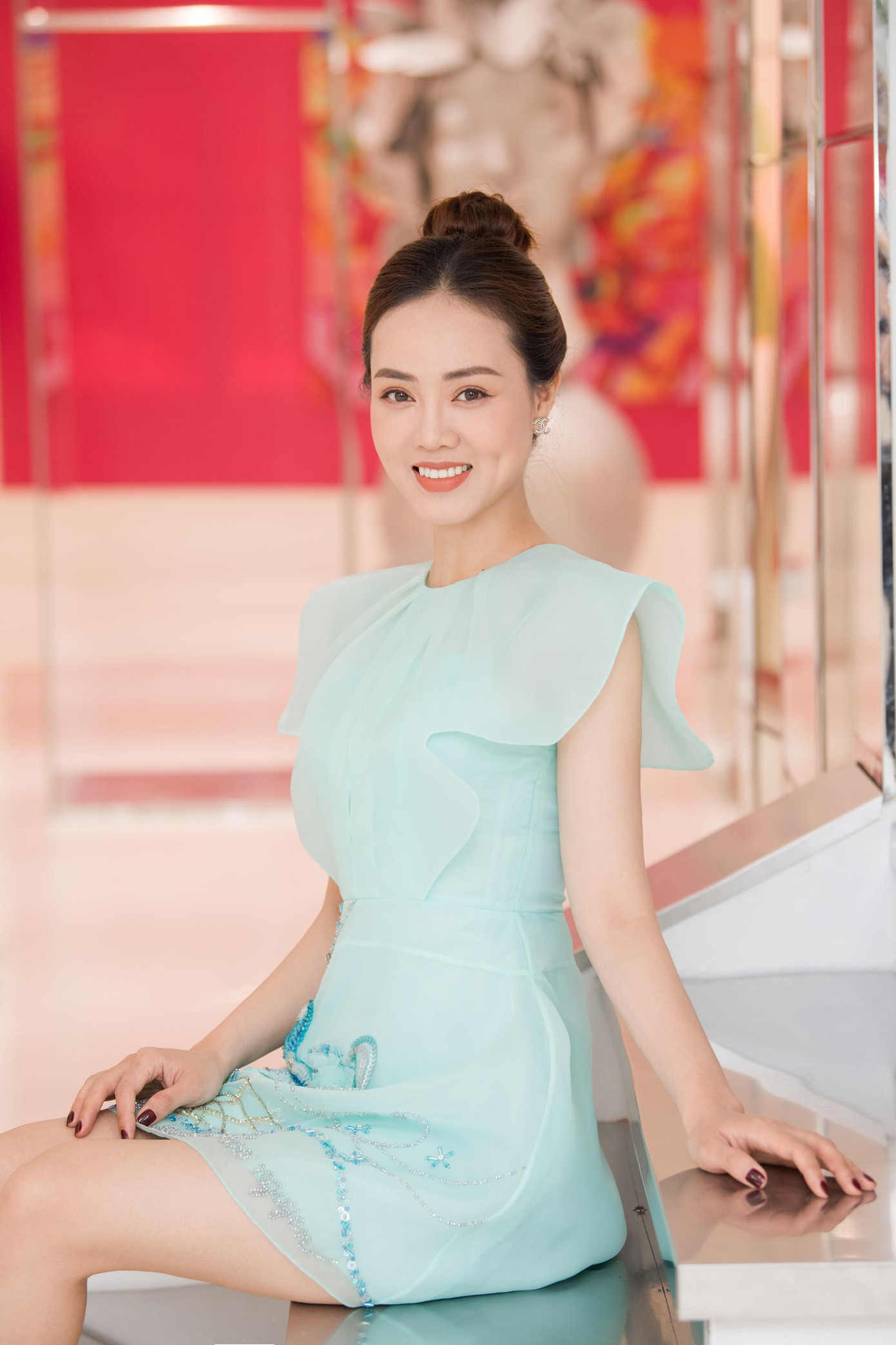 Bà xã Công Lý cũng rất chăm chỉ trổ tài nội trợ để chăm sóc cho "Cô Đẩu".