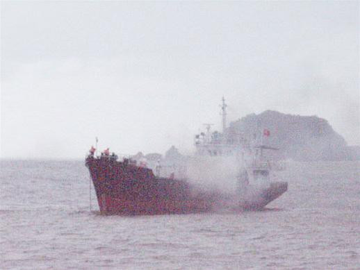 Tàu Vân Đình đang bị cháy giữa biển phát tín hiệu cấp cứu. Xuồng cứu nạn từ tàu SAR 411 được thả xuống tiếp cận tàu Vân Đình để cấp cứu những thuyền viên bị thương Tàu SAR 273 dùng hệ thống vòi rồng chữa cháy tàu Vân Đình Hai tàu SAR 411 và SAR 273 phối hợp cứu tàu Vân Đình Các thuyền viên bị trôi dạt Sau dập tắt đám cháy cứu tàu Vân Đình; thả xuồng cứu sinh xuống để cứu các thuyền viên Các cán bộ, chuyên viên của Trung tâm TKCN trên biển đang chỉ huy các phương án cứu hộ.