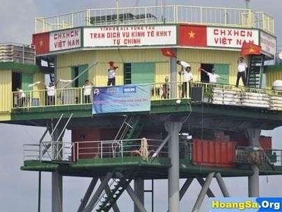 Nhà giàn thuộc cụm nhà giàn Tư Chính. Ảnh HoangSa.org