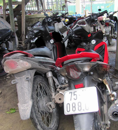  2 chiếc xe Hiếu đưa ra Quảng Trị tiêu thụ đã được CA thu hồi