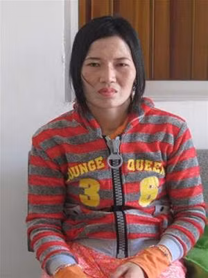 Huỳnh Thanh Giang - Chủ trại tôm. Ảnh : T.H Mã Ngọc Thơm, vợ Huỳnh Thanh Giang. Ảnh : T.H