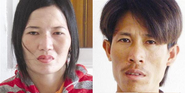 Bị cáo Mã Ngọc Thơm và Huỳnh Thanh Giang Ảnh: N.T.H 