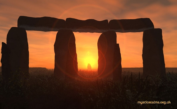 Hình ảnh tuyệt diệu khi nhìn từ bên trong bãi đá Stonehenge vào lúc Mặt Trời mọc trong ngày Hạ chí. Ảnh: Mystic Realms/ EarthSky.