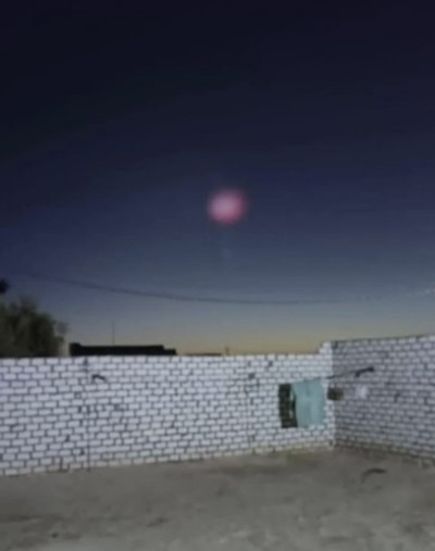 Hiện tượng lạ trên bầu trời ở Ai Cập. Ảnh: Ahmed Reda Higazy.