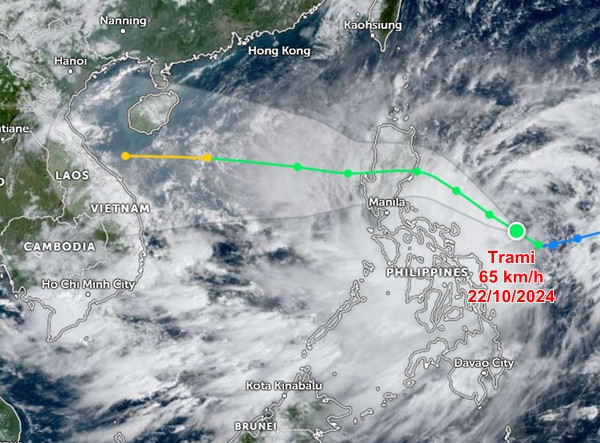 Dự báo của JTWC. Ảnh: Zoom Earth, JMA, JTWC.