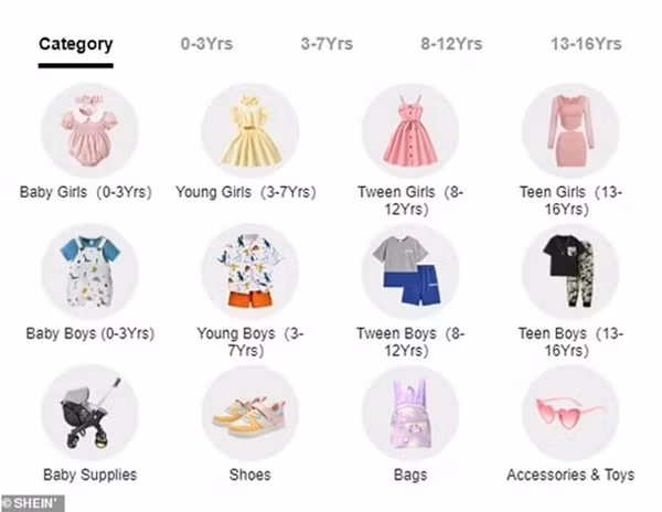 Shein bán nhiều sản phẩm đa dạng, giá rẻ. Ảnh: Shein.