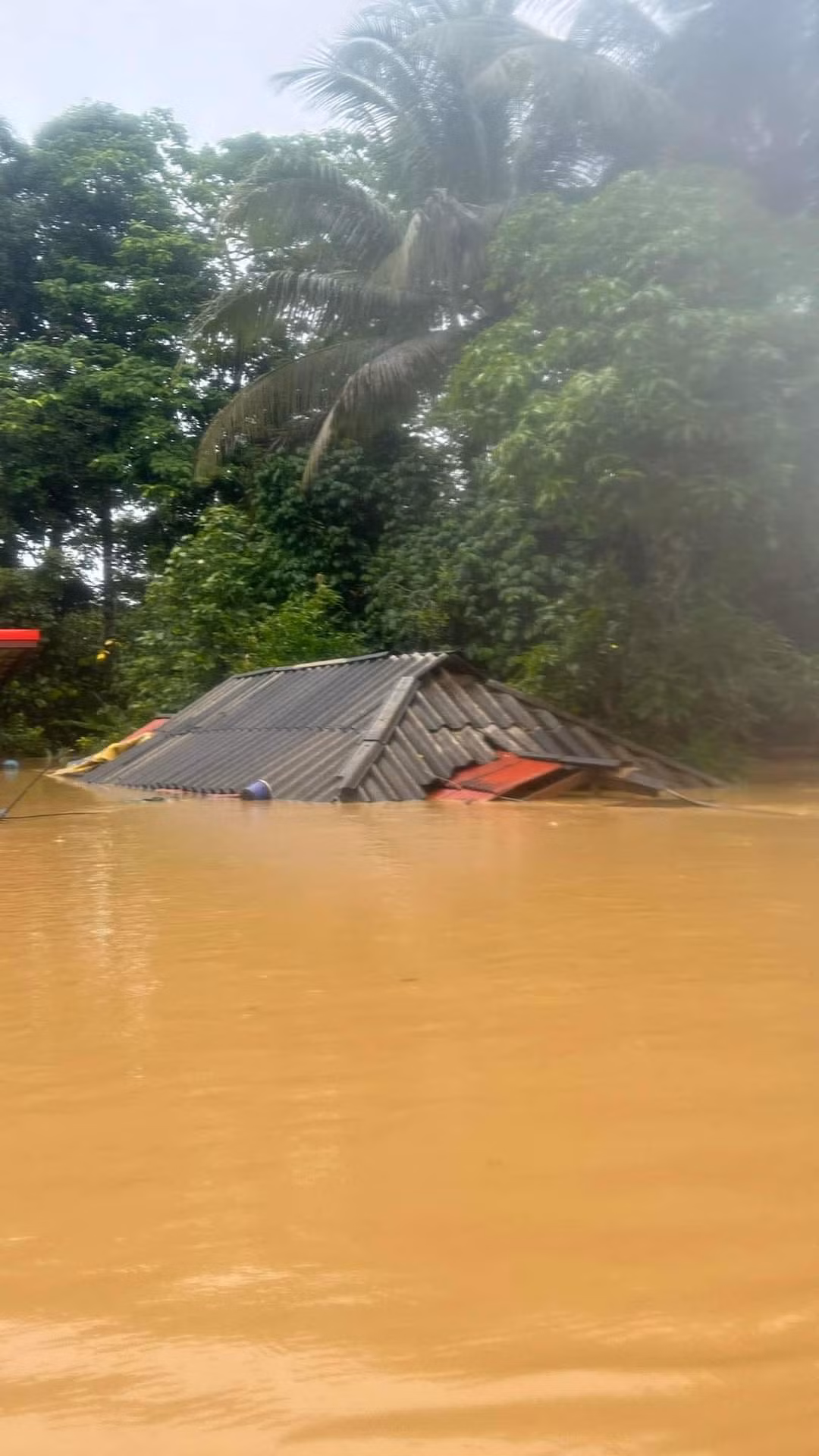 Nơi đã từng là một khu làng ở tỉnh Songkhla (Thái Lan) bây giờ chìm trong nước. Mà mưa vẫn đang rơi và nước vẫn đang dâng. Ảnh: Kidj3irht. Nơi đã từng là một khu làng ở tỉnh Songkhla (Thái Lan) bây giờ chìm trong nước. Mà mưa vẫn đang rơi và nước vẫn đang dâng. Ảnh: Kidj3irht.