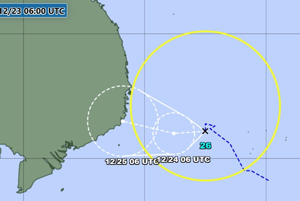 Dự báo của JMA. Ảnh: JMA.