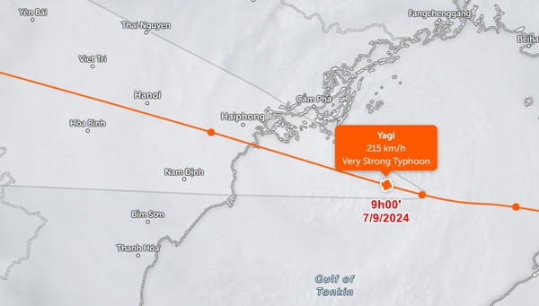 Vị trí và đường đi dự báo của bão Yagi, theo JTWC. Ảnh: Zoom Earth, JMA. Vị trí và đường đi dự báo của bão Yagi, theo JTWC. Ảnh: Zoom Earth, JMA.