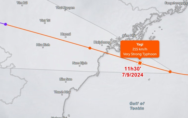 Vị trí và đường đi dự báo của bão Yagi (bão số 3), theo JTWC. Ảnh: Zoom Earth, JMA, JTWC. Vị trí và đường đi dự báo của bão Yagi (bão số 3), theo JTWC. Ảnh: Zoom Earth, JMA, JTWC.