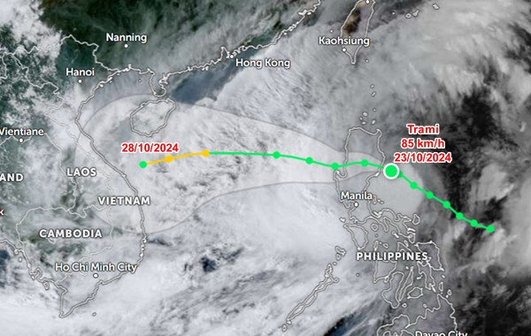 Dự báo của JTWC. Ảnh: Zoom Earth, JMA, JTWC. Dự báo của JTWC. Ảnh: Zoom Earth, JMA, JTWC.