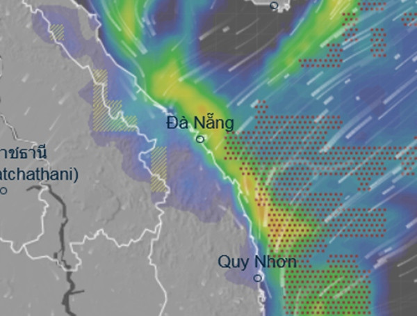 Các mô hình dự báo khá thống nhất rằng miền Trung nước ta sẽ có mưa do ảnh hưởng của bão/ ATNĐ vào khoảng 12 - 14/11. Ảnh: Ventusky, GFS. Các mô hình dự báo khá thống nhất rằng miền Trung nước ta sẽ có mưa do ảnh hưởng của bão/ ATNĐ vào khoảng 12 - 14/11. Ảnh: Ventusky, GFS.