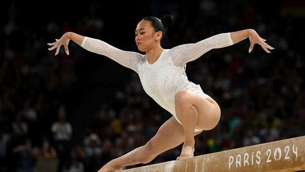 Suni Lee ở Olympics Paris 2024. Ảnh: 2024 Getty Images/ Olympics.