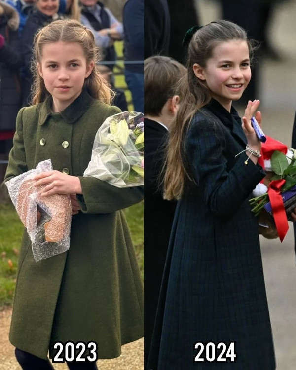 Charlotte trông chững chạc hẳn lên so với cùng thời điểm năm ngoái. Ảnh: Instagram. Charlotte trông chững chạc hẳn lên so với cùng thời điểm năm ngoái. Ảnh: Instagram.