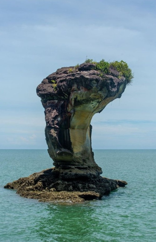 Cột đá này trông rất giống đầu một con rắn hổ mang. Ảnh: Zulazhar Sheblee/ The Star. Cột đá này trông rất giống đầu một con rắn hổ mang. Ảnh: Zulazhar Sheblee/ The Star.