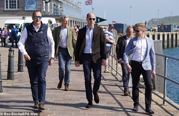 William trong chuyến công tác mới nhất. Ảnh: Ben Birchall/ PA Wire.