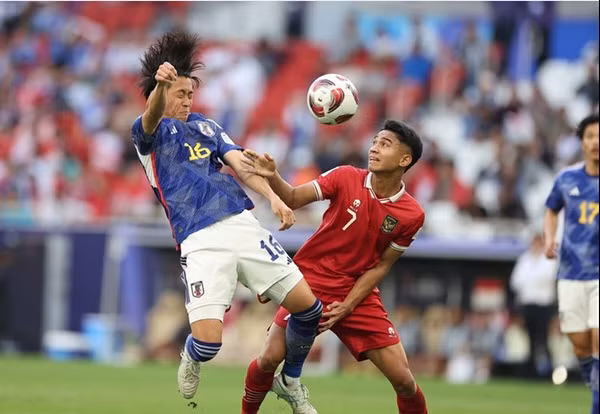 ĐT Nhật Bản 3 - 1 ĐT Indonesia. Ảnh: AFC.