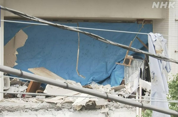 Hiện trường vụ việc. Ảnh: NHK. Hiện trường vụ việc. Ảnh: NHK.