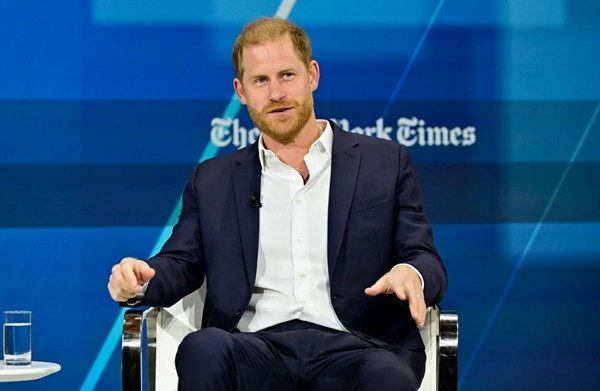 Lần xuất hiện mới nhất của Hoàng tử Harry vào ngày 4/12. Ảnh: Getty Images for The New York Times.