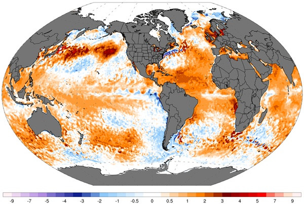 Ảnh: Climate Reanalyzer. Ảnh: Climate Reanalyzer.