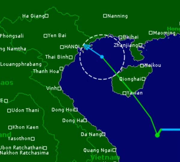 Dự báo của trang Tropical Storm Risk. Ảnh: TSR.