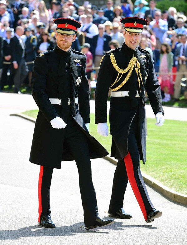 Anh em William - Harry trong trang phục của Blues and Royals. Ảnh: Getty.