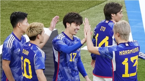 Trong số những đội tuyển được đánh giá mạnh nhất châu Á thì ĐT Nhật Bản là trẻ nhất. Ảnh: Kyodo News.