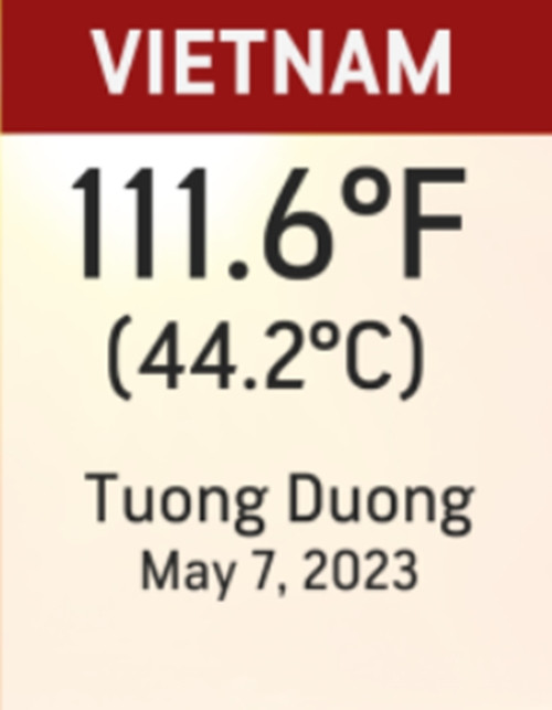 Năm ngoái, ở thời điểm này, nước ta ghi nhận mức nhiệt độ kỷ lục. Ảnh: UPI. Năm ngoái, ở thời điểm này, nước ta ghi nhận mức nhiệt độ kỷ lục. Ảnh: UPI.