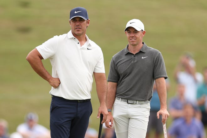 Brooks Koepka và Rory McIlroy tại US Open 2023
