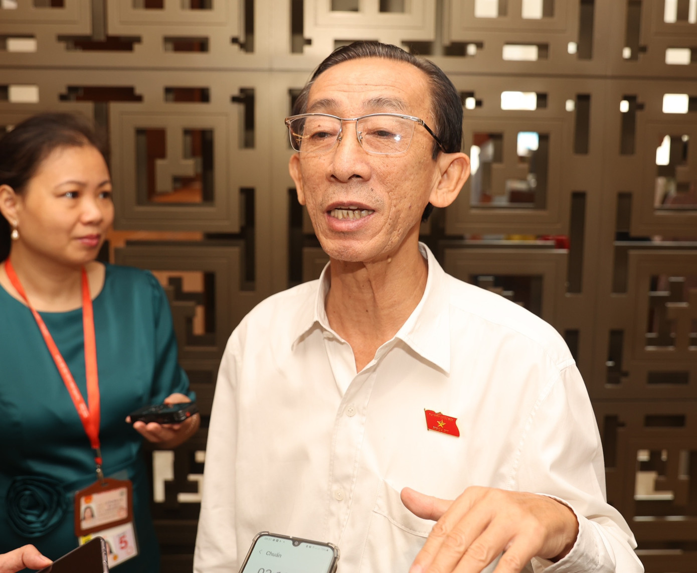 GS. Trần Hoàng Ngân, đại biểu Quốc hội Đoàn TPHCM. (Ảnh: Như Ý)