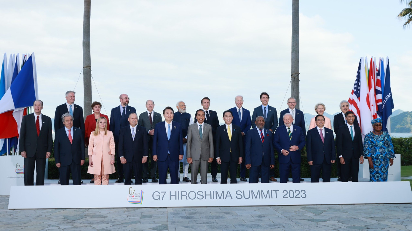 Lãnh đạo các nước tại phiên thảo luận chiều 20/5. (Ảnh NB)