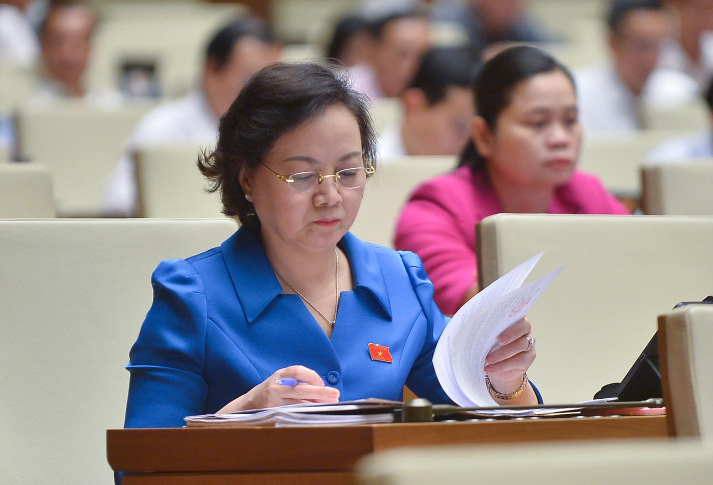 Bộ trưởng Nội vụ Phạm Thị Thanh Trà. Ảnh: QH Bộ trưởng Nội vụ Phạm Thị Thanh Trà. Ảnh: QH