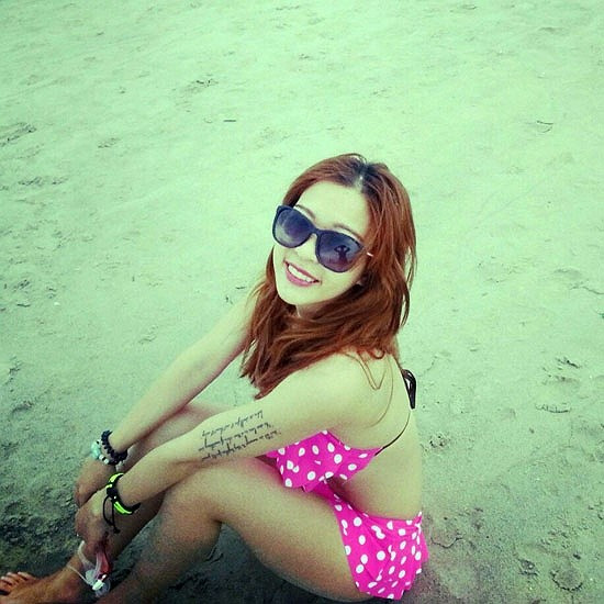 Sau mỗi buổi tập, Giang Anh thường quay lại các clip và tải lên Youtube