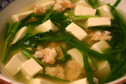 Tôm nấu đậu phụ - món ăn bổ dưỡng mùa hè