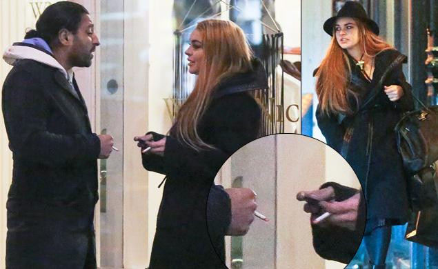 Lindsay bị 'tóm gọn' khi đang đi mua sắm cùng bạn