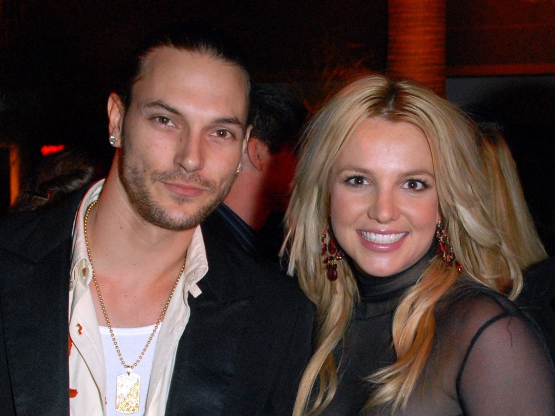 Britney Spears kết hôn với Kevin Federline trong 3 năm. Ảnh: WireImage. Britney Spears kết hôn với Kevin Federline trong 3 năm. Ảnh: WireImage.