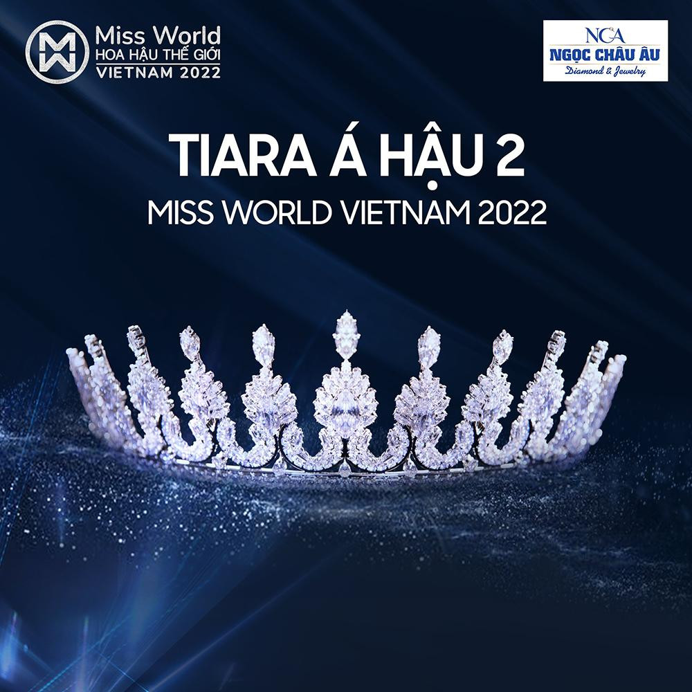 Cận cảnh vương miện mới dành cho tân Hoa hậu và Á hậu Miss World Vietnam 2022.