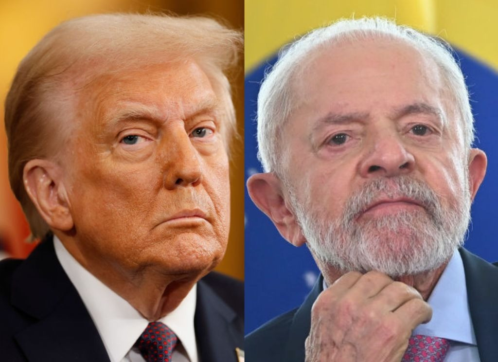 Tổng thống Mỹ Donald Trump và Tổng thống Brazil Luiz Inacio Lula da Silva. (Ảnh: Getty Images) Tổng thống Mỹ Donald Trump và Tổng thống Brazil Luiz Inacio Lula da Silva. (Ảnh: Getty Images)