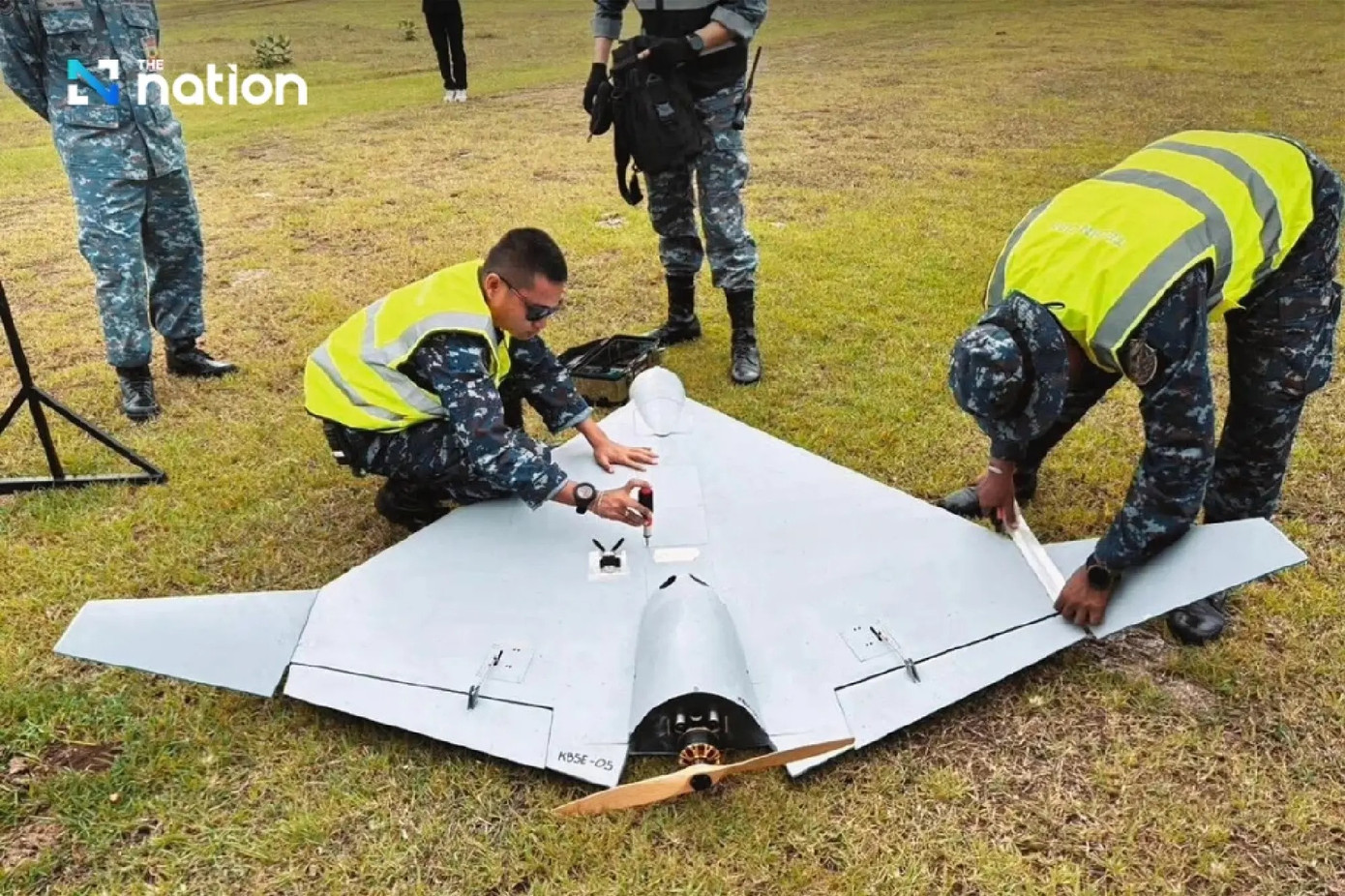 Mẫu UAV trong quá trình thử nghiệm. (Ảnh: The Nation) Mẫu UAV trong quá trình thử nghiệm. (Ảnh: The Nation)