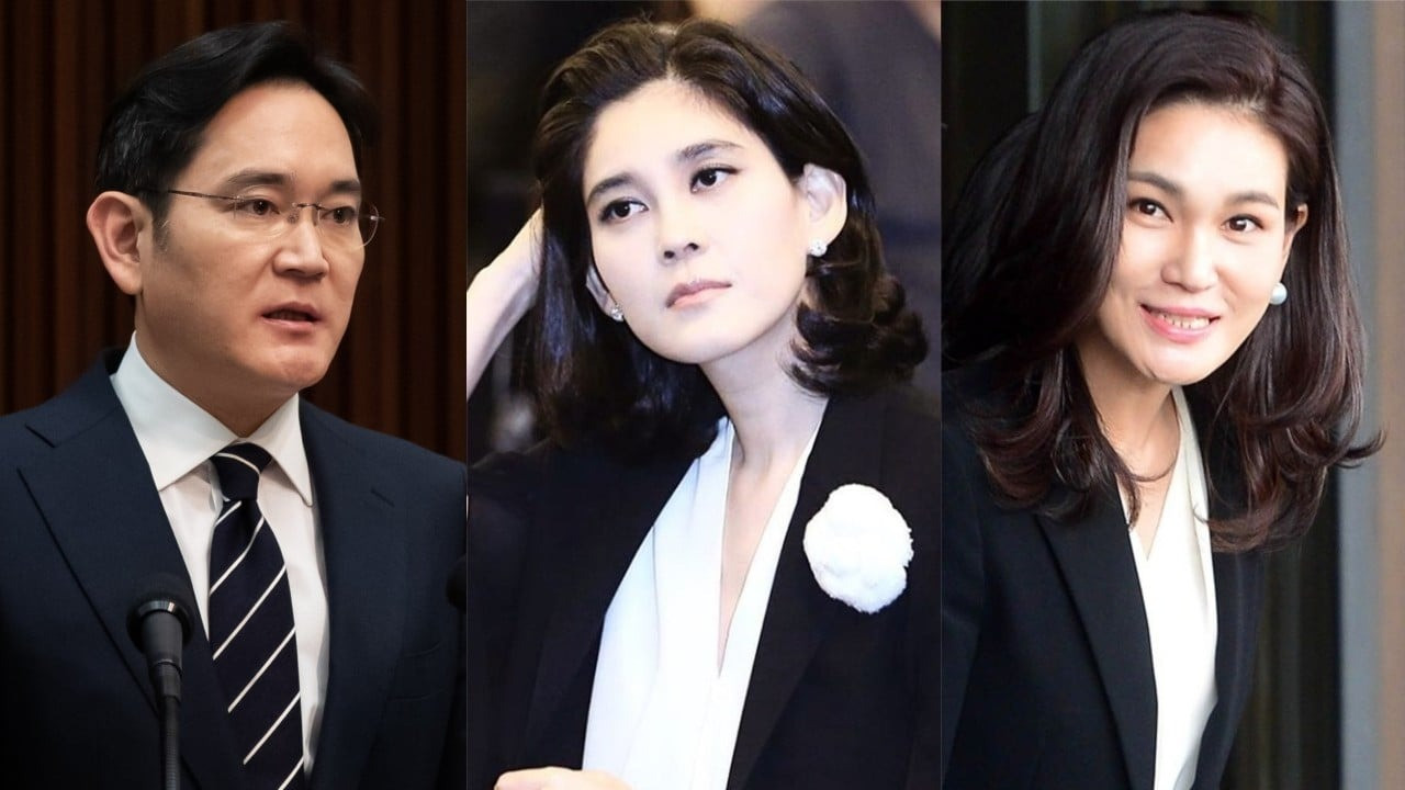 Ba người con của cố Chủ tịch Samsung (từ trái sang): Lee Jae-yong, Lee Boo-jin, Lee Seo-hyun. Một người con gái khác của ông Lee là Lee Yoon-hyung đã qua đời vào năm 2005, ở tuổi 26. (Ảnh: SCMP)
