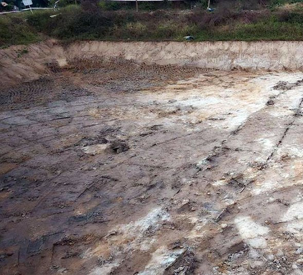 Khu vực khai quật. Khu vực khai quật.