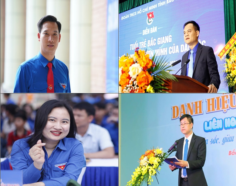 Anh Nguyễn Bảo Đại, Bùi Văn Hoàng, Giáp Xuân Cảnh và chị Nguyễn Thị Huyền Trang được bổ nhiệm làm Bí thư Đảng ủy xã. Ảnh: Nguyễn Thắng