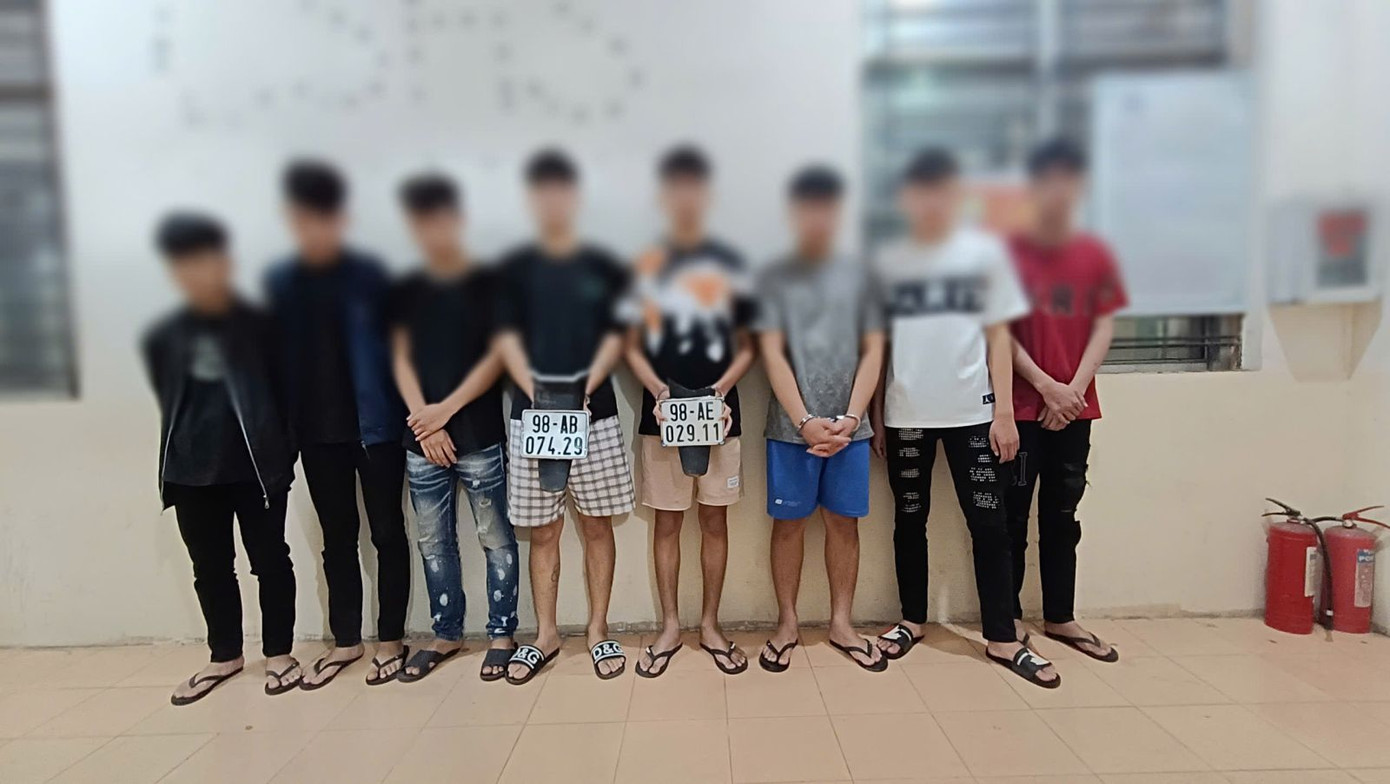 Các đối tượng tại Cơ quan Công an. Các đối tượng tại Cơ quan Công an.