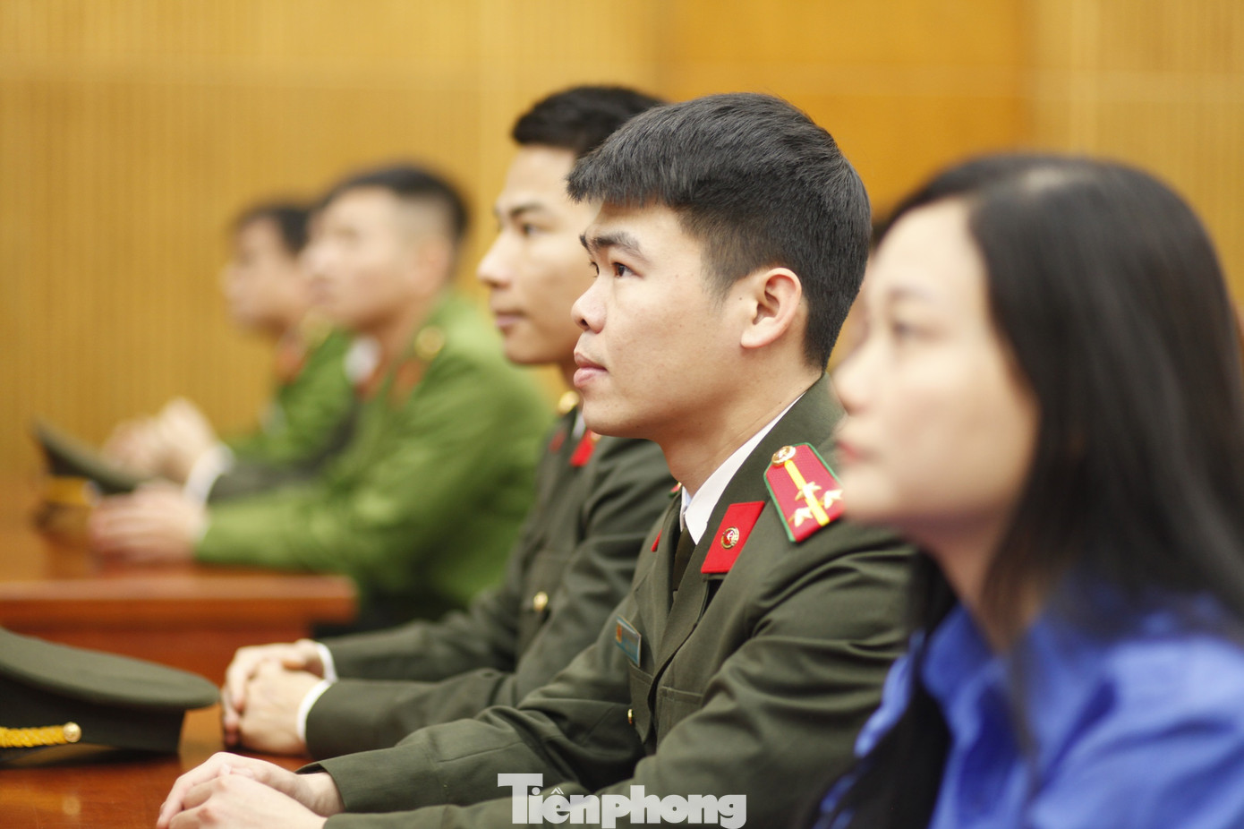 Tuổi trẻ Công an tỉnh Bắc Giang tham gia diễn đàn. Ảnh: Nguyễn Thắng