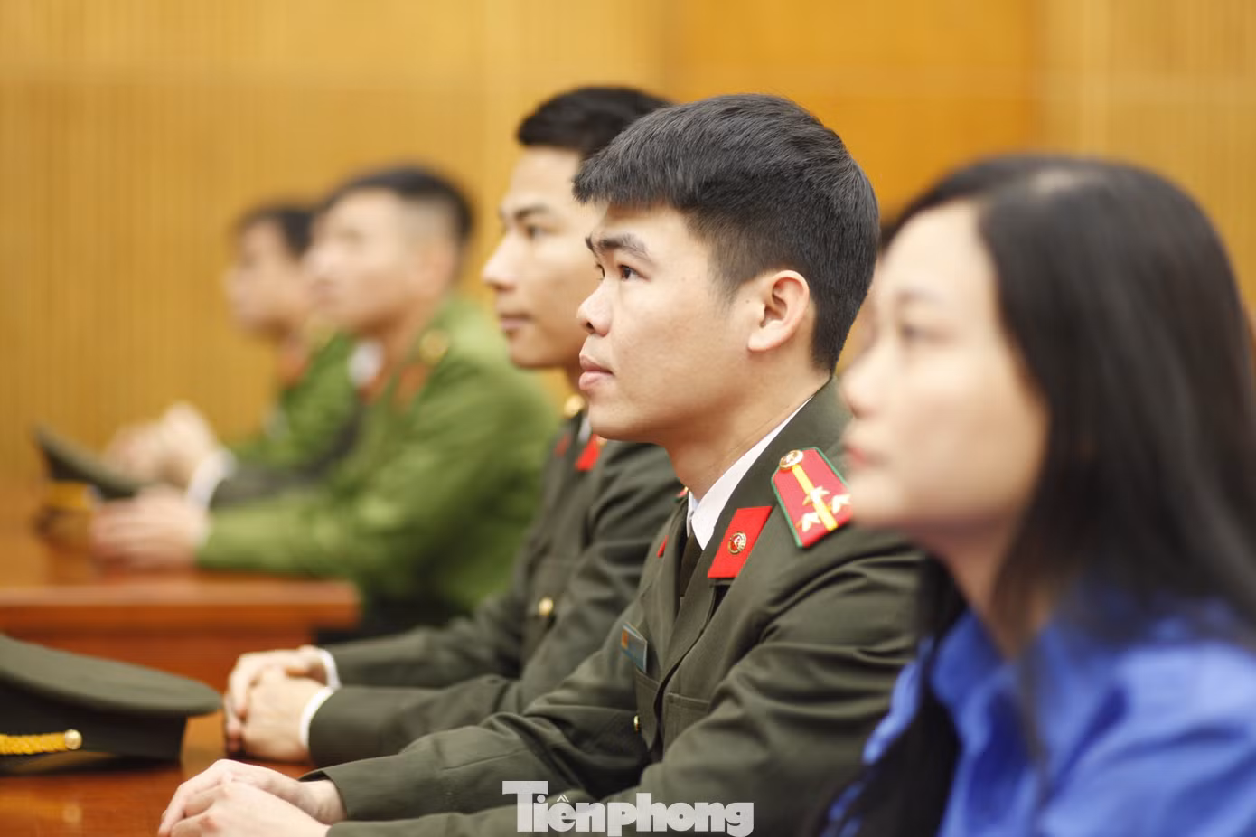 Tuổi trẻ Công an tỉnh Bắc Giang tham gia diễn đàn. Ảnh: Nguyễn Thắng