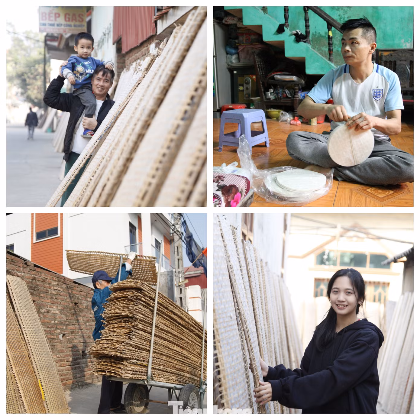 Theo lãnh đạo UBND xã Vân Hà, vào những ngày giáp Tết, những hộ làm nghề bánh đã nem ở trong xã thu về hơn 1 triệu đồng/ngày. Ảnh: Nguyễn Thắng.