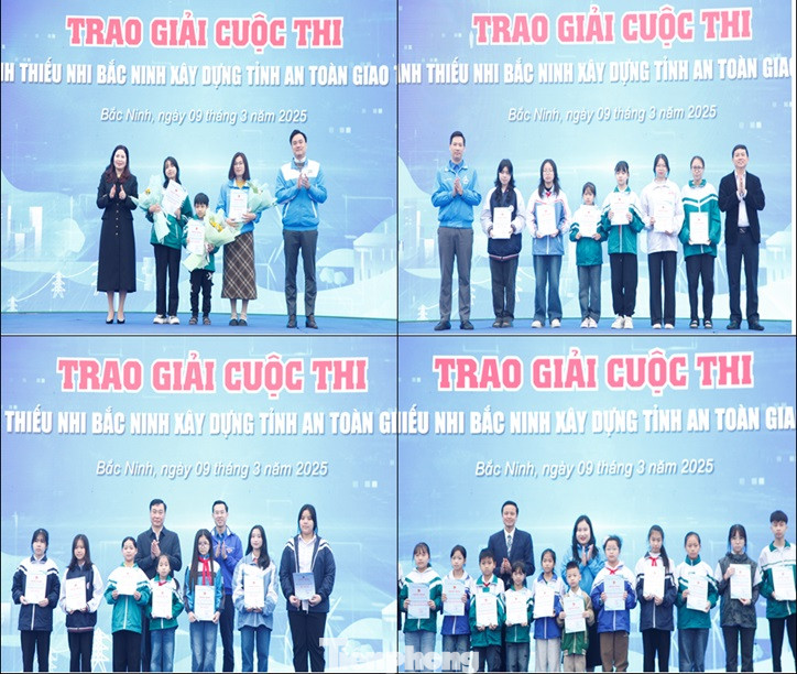 Bí thư và các Phó Bí thư Tỉnh Đoàn Bắc Ninh trao giải cuộc thi.